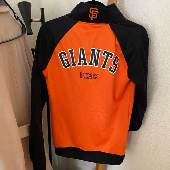 Victoria Secret Pink SF Giants Zipper Sweatshirt - Picture 2 of 7